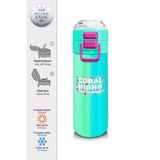 Coral High 500 ml 31844 Kids Renkli Çizgili Pipetli Çelik Termos