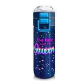 Coral High 500 ml 31848 Kids Çok Renkli Lacivert Desenli Pipetli ve Direkt İçim Çelik Termos