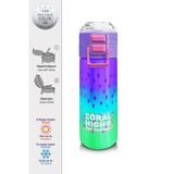 Coral High 500 ml 31850 Kids Mor Lila Renk Geçişli Pipetli Çelik Termos