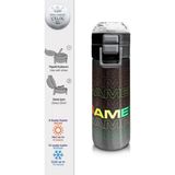 Coral High 500 ml 31853 Kids Siyah Gri Gamer Desenli Pipetli Çelik Termos