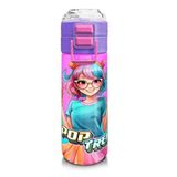 Coral High 500 ml 31865 Kids Pembe Turkuaz K-Pop Desenli Pipetli Çelik Termos