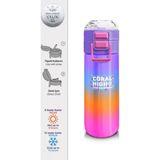 Coral High 500 ml 31875 Kids Renk Geçişli Desenli Pipetli Çelik Termos