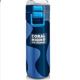 Coral High 500 ml 31888 Kids Lacivert Mavi Desenli Pipetli Çelik Termos