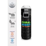 Coral High 500 ml 31891 Kids Siyah Drone Desenli Pipetli Çelik Termos