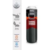 Coral High 500 ml 31892 Kids Turuncu Bordo Desenli Pipetli Çelik Termos
