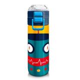Coral High 500 ml 31918 Kids Lacivert Çivit Robot Desenli Pipetli Çelik Termos