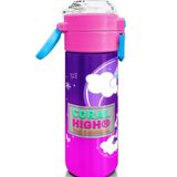 Coral High 500 ml 31923 Kids Mor Pembe Unicorn Desenli Pipetli ve Direkt İçim Çelik Termos