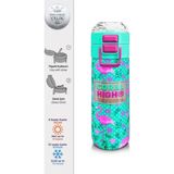 Coral High 500 ml 31926 Kids Su Yeşili Pembe Flamingo Desenli Pipetli Çelik Termos