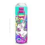 Coral High 500 ml 31937 Kids Lavanta Su Yeşili Unicorn Desenli Pipetli Çelik Termos