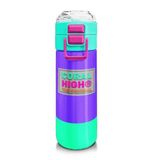 Coral High 500 ml 31941 Kids Mor Renk Detaylı Desenli Pipetli Çelik Termos