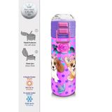 Coral High 500 ml 31951 Kids Pembe Köpek Desenli Pipetli Çelik Termos