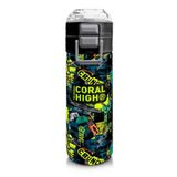 Coral High 500 ml 31974 Kids Nefti Siyah Tamir Seti Desenli Pipetli Çelik Termos