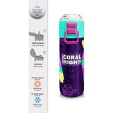 Coral High 500 ml 31980 Kids Mor Pembe Dondurma Desenli Pipetli Çelik Termos