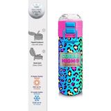 Coral High 500 ml 31985 Kids Renkli Leopar Desenli Pipetli Paslanmaz Çelik Termos