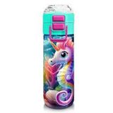 Coral High 500 ml 31988 Kids Denizatı Desenli Pipetli ve Direkt İçim Çelik Termos