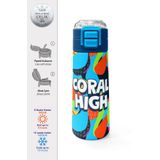 Coral High 500 ml 31993 Kids Grafiti Desenli Pipetli ve Direkt İçim Çelik Termos
