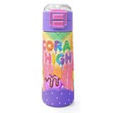 Coral High 500 ml Kız Çocuk Mor Sarı Dondurma Baskılı Çelik Termos Matara - Okul Suluğu
