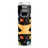 Coral High 500 Ml Paslanmaz Çelik Okul Termosu/Suluk/Matara - Erkek Çocuk - Siyah Ninja Desenli - Sızdırma Yapmaz