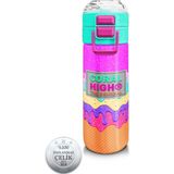 Coral High 500 ml Pembe Rengarenk Dondurma Desenli Çelik Termos Hafif ve Sızdırmaz Tasarım