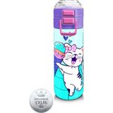 Coral High 500 ml Turkuaz Pembe Çelik Termos Dondurmalı Desenli Spor ve Outdoor Kullanım İçin Dayanıklı 31952