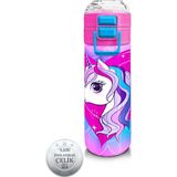 Coral High 500 ml Unicorn Desenli Çelik Termos Mor Pembe Renkli Sızdırmaz Tasarım ile Taşınabilir 31807