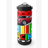 Coral High 650 ml Erkek Çocuk Kırmızı Racing Araba Baskılı Çelik Suluk/Matara (Pipetli) 38339