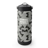 Coral High 650 ml Erkek Çocuk Siyah Yarasa Desenli Çelik Suluk/Matara (Pipetli) 38326