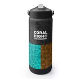 Coral High 650 ml Erkek Çocuk Siyah Yeşil Kahverengi Craft Desenli Çelik Suluk/Matara (Pipetli) 38316