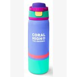 Coral High 800 ml Kız Çocuk Derin Mavi Renkli Pipetli ve Direkt İçim Çelik Termos/Matara - 38530
