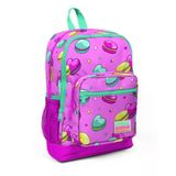 Coral High Açık Pembe Makaron Desenli Okul Çantası 23462
