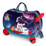 Coral High Astronot Desenli Otur-Çek Valiz