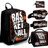 Coral High Beşli İlkokul/Ortaokul Çanta Seti - Siyah Basketbol - Erkek Çocuk