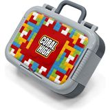 Coral High Blok Desenli Çelik Beslenme Kabı 39283 - Renkli