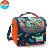 Coral High Çivit Neon Turuncu Kaykay Desenli Thermo Beslenme Çantası 5 Litre Kapasite ile Isı Koruma