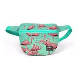 Coral High Coral High Su Yeşili Flamingo Çocuk Günlük Bel Çantası - Kız Çocuk (Çok Renkli) Okul Çantası