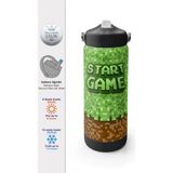 Coral High Craft Desenli Katlanır Ağızlıklı Çelik Termos 650 ml 38393 - Asker Yeşili