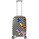 Coral High Dama Desenli Kabin Boy Valiz (50CM) 16560 - 010 - Black
