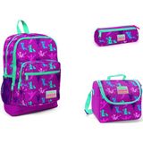 Coral High Dev Dinazor Erkek İlkokul Çantası 3'lü Set