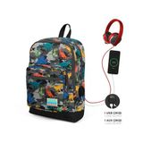 Coral High Dinozor Desenli Usb Ve Aux Soketli Okul Çantası 23286
