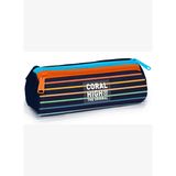 Coral High Erkek Çocuk Çok Renkli Çizgi Desenli Üç Gözlü Okul Kalem Çantası 31031