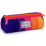 Coral High Erkek Çocuk Lacivet Turuncu Üç Bölmeli İlkokul Ve Ortaokul Kalemlik