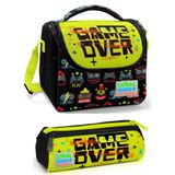 Coral High Erkek Çocuk Sarı Siyah Game Over Beslenme Çantası Seti