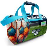 Coral High Erkek Çocuk Spor ve Seyahat Çantası - Lacivert Yeşil Futbol Desenli - 27525