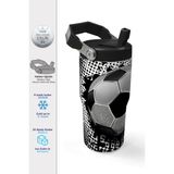 Coral High Futbol Desenli Katlanır Ağızlıklı Çelik Termos 600 ml 38922 - Tekli