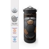 Coral High Futbol Desenli Katlanır Ağızlıklı Çelik Termos 650 ml 38317 - Altın - Siyah - Tekli