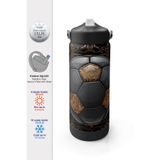 Coral High Futbol Desenli Katlanır Ağızlıklı Çelik Termos 650 ml 38317