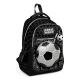 Coral High Futbol Desenli Üç Bölmeli Okul Sırt Çantası 23653 18,5 Litre Kapasite ile Çocuklar İçin