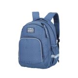 Coral High Geometrik Desenli Okul Sırt Çantası, Mavi, Ortopedik, Dört Bölmeli
