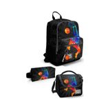 Coral High Gri Basketbol Desenli 3 Lü Okul Çanta Seti Set0123643