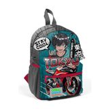 Coral High Gri Nefti Anime Motorsiklet Mini Yuva Sirt Cantasi - Erkek Cocuk
